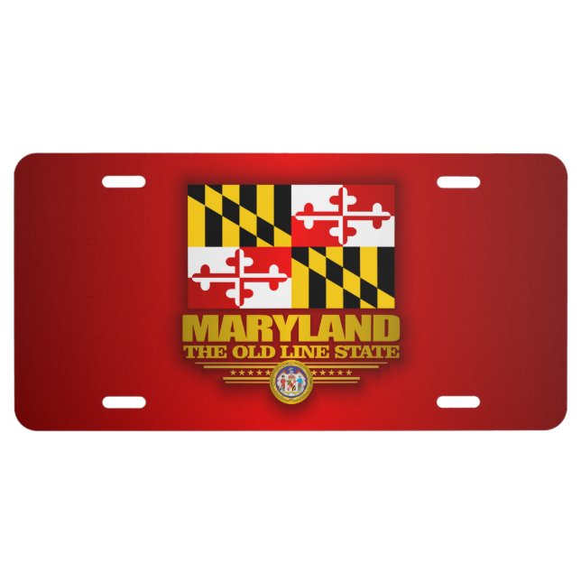 Maryland Pride License Plate (Front)