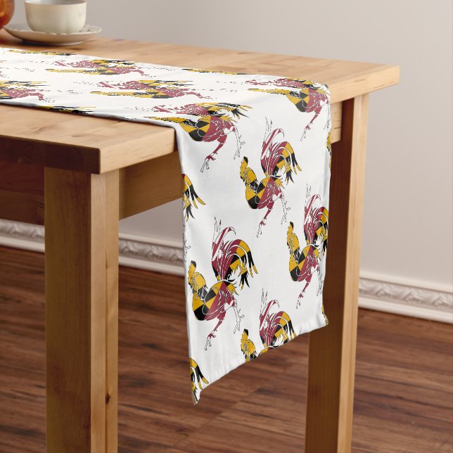 Maryland Rooster Short Table Runner (In Situ)