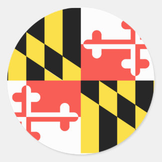 MARYLAND ROUND STICKERS