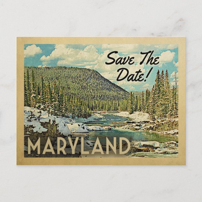 Maryland Wedding Invitations Set – Vintage Destination