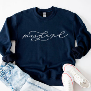 Maryland Script State Women’s Sweatshirt