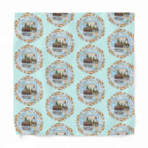 Maryland Shells Lighthouse Bandana