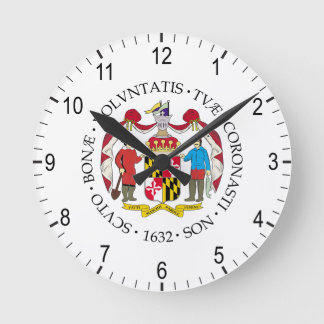 Maryland sign round clock