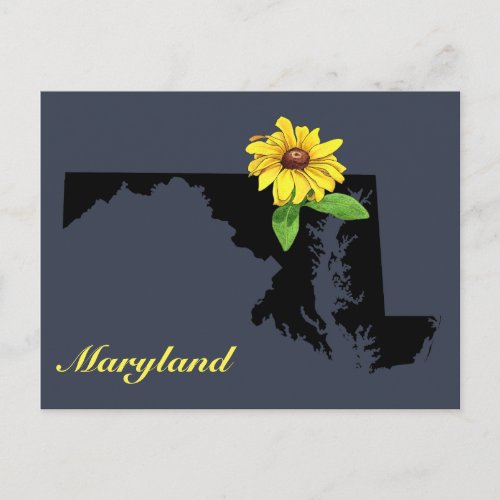 Maryland Silhouette Postcard