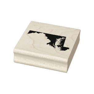 Maryland Solid Rubber Art Stamp
