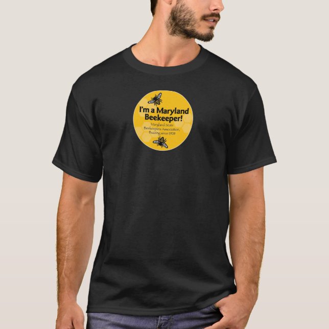 Maryland State Beekeepers Association Black Shirt (Front)