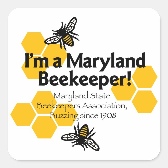 Maryland State Beekeepers Association Sticker (Front)