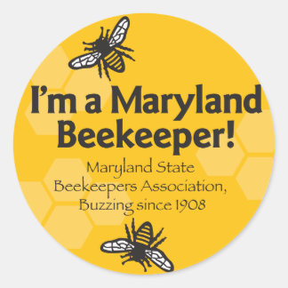 Maryland State Beekeepers Association Sticker