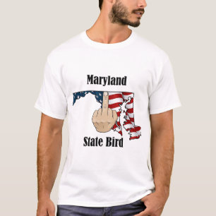Maryland state bird t-shirt middle finger flag