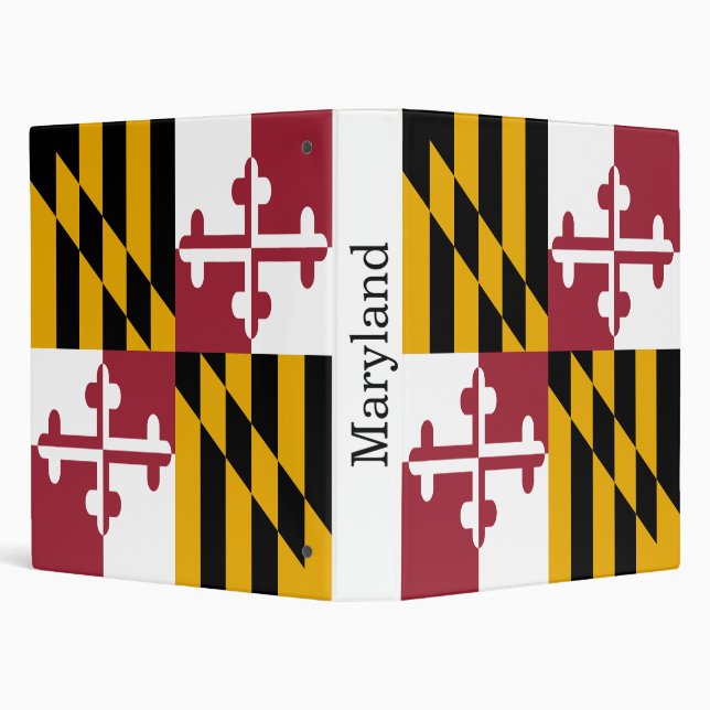 Maryland State Flag 3 Ring Binder (Background)
