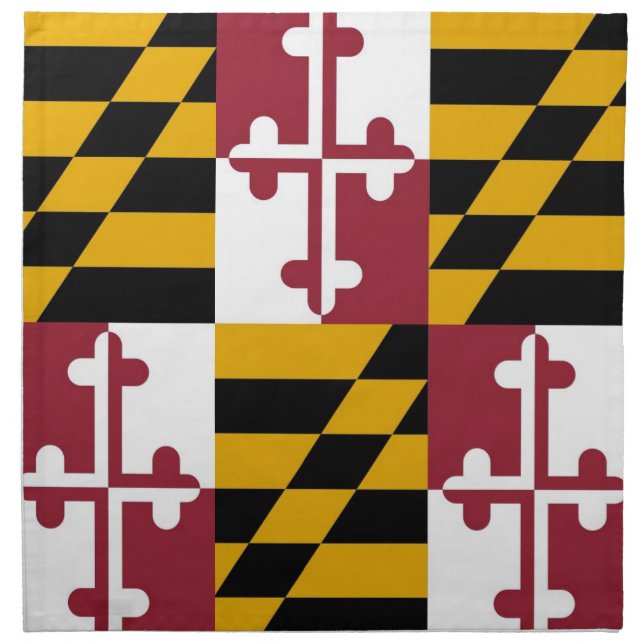 Maryland State Flag American MoJo Napkin (Front)