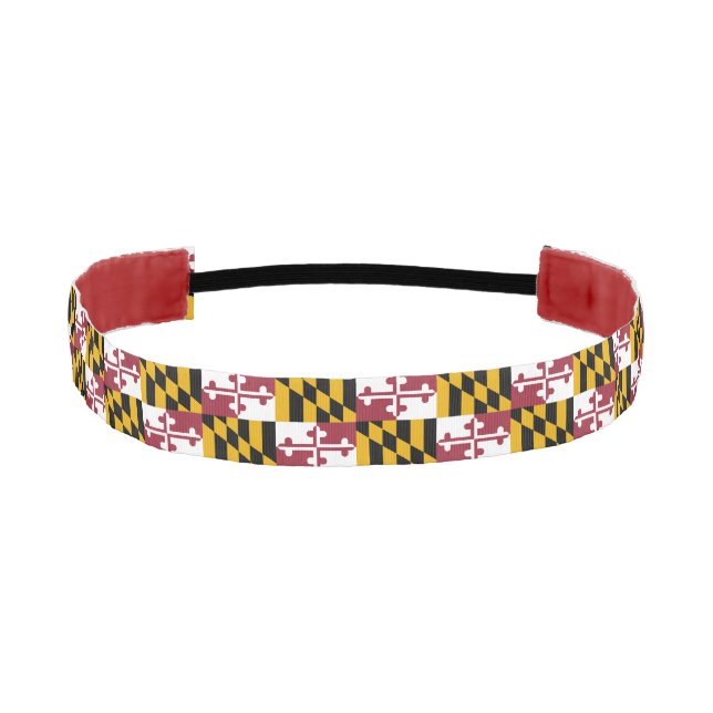 Maryland State Flag Athletic Headband (Front)