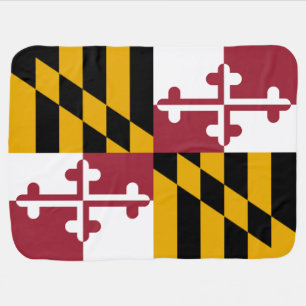 Maryland State Flag Baby Blanket