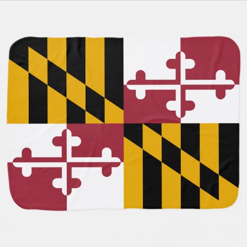 Maryland State Flag Baby Blanket