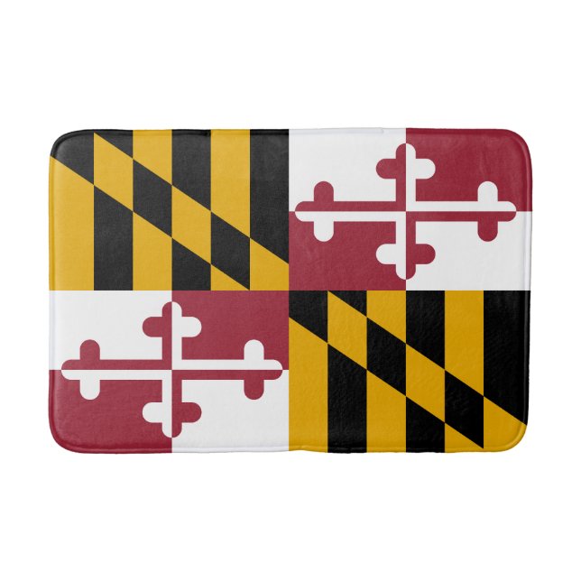 Maryland State Flag Bath Mat (Front)