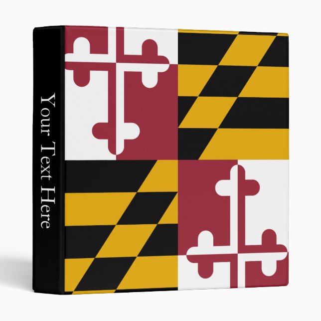 Maryland State Flag Binder (Front/Spine)
