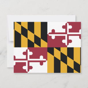 Maryland State Flag Calvert Crossland Postcard
