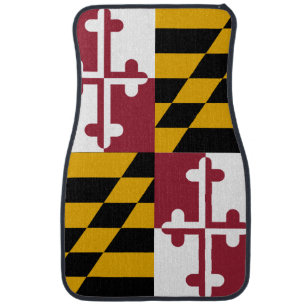 Maryland State Flag Car Floor Mat
