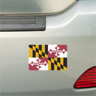 Maryland State Flag Car Magnet