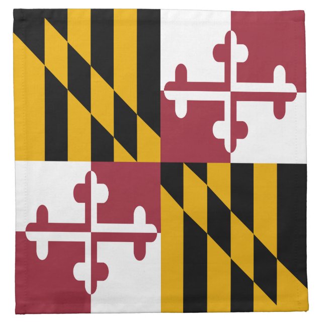 Maryland State Flag Cloth Napkin (Front)
