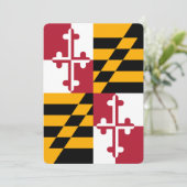 Maryland State Flag Colors Decor (Standing Front)