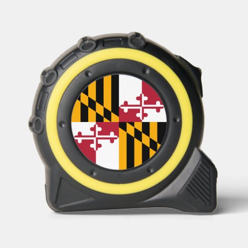 Maryland State Flag Colors Display Tape Measure