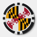 Maryland State Flag Colors Graphic Poker Chips at Zazzle