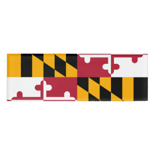 Maryland State Flag Colors Name Tag