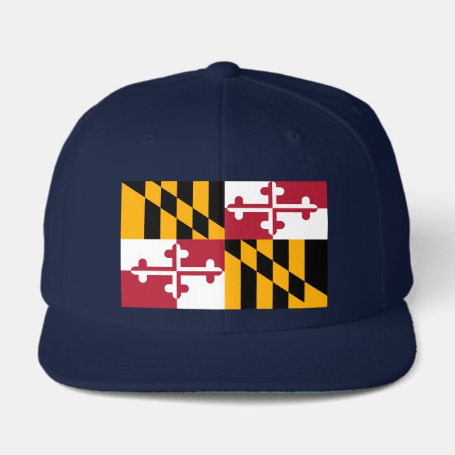 Maryland State Flag Custom Design Visor (Front)