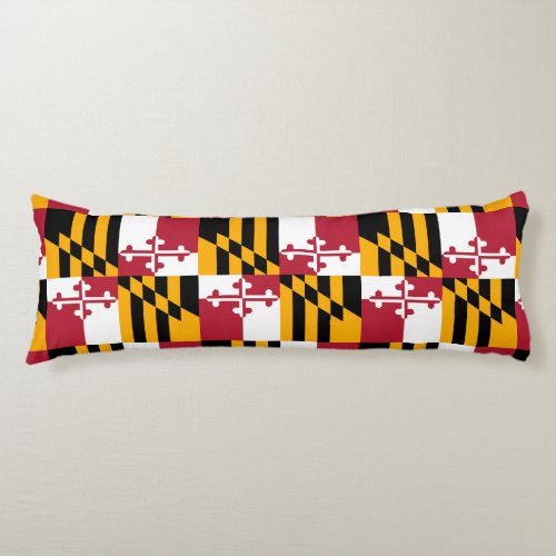 Maryland State Flag Design Accent Body Pillow