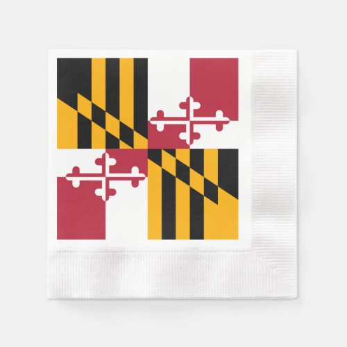 Maryland State Flag Design Accent Napkins
