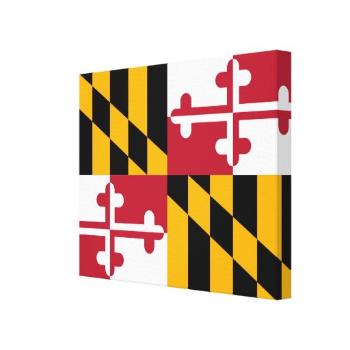 Maryland State Flag Design Canvas Print | Zazzle