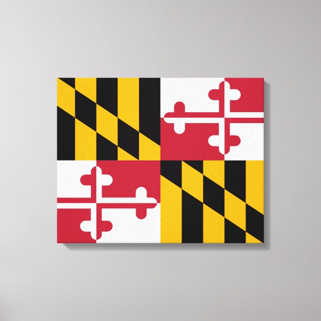 Maryland State Flag Design Canvas Print (Front)