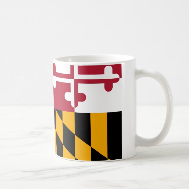 Maryland State Flag Design Coffee Mug (Right)