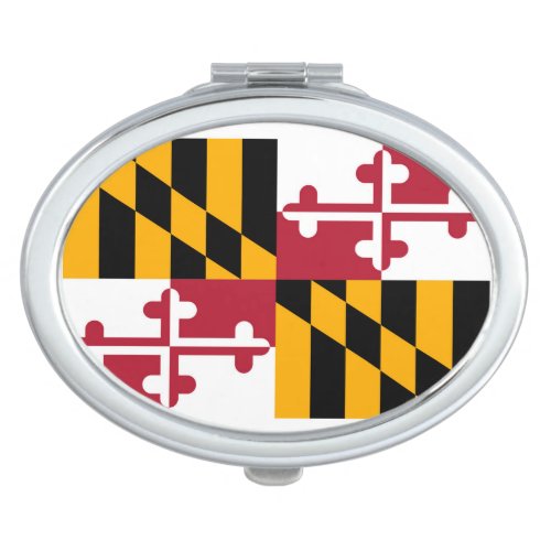 Maryland State Flag Design Compact Mirror