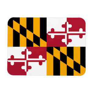 Maryland State Flag Design Decoration Magnet