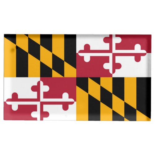 Maryland State Flag Design Decoration Table Number Holder