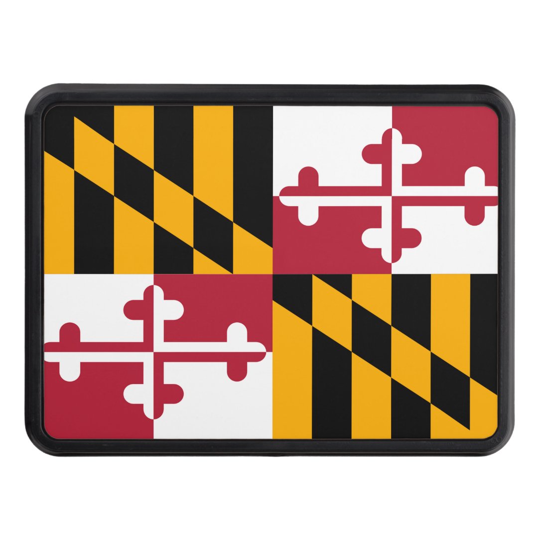 Maryland State Flag Design Display Hitch Cover | Zazzle