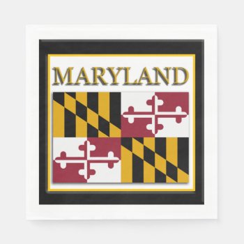 Maryland State Flag Design Napkins by Americanliberty at Zazzle