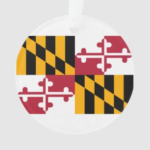 Maryland State Flag Design Ornament