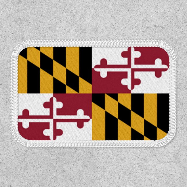 Maryland State Flag Design Patch
