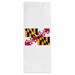 Maryland State Flag Design Wine Gift Bag