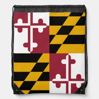 Maryland State Flag Drawstring Bag by USA_Swagg at Zazzle