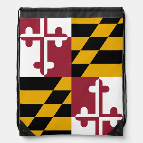 Maryland State Flag Drawstring Bag