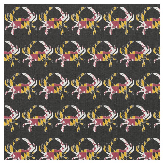 Maryland State Flag Fabric (Close Up)
