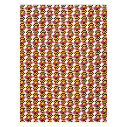 Maryland State Flag Festive Design Tablecloth