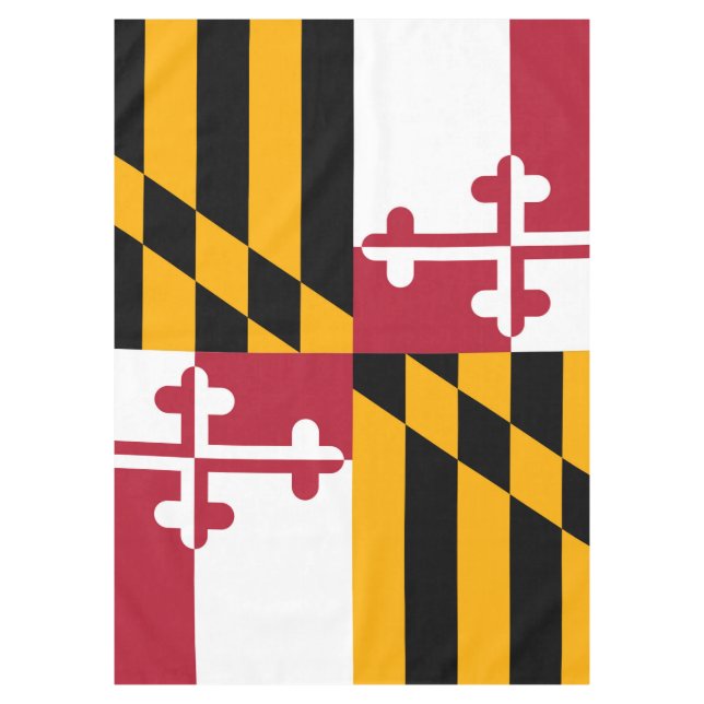 Maryland State Flag Festive Design Tablecloth (Front)