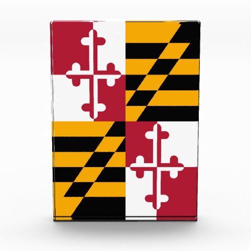 Maryland State Flag Graphic Acrylic Award