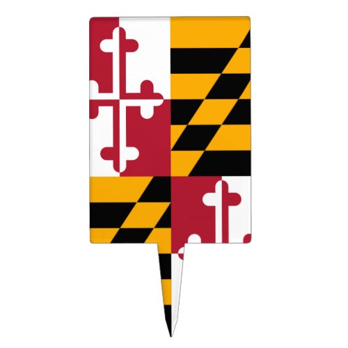 Maryland State Flag Graphic Cake Topper