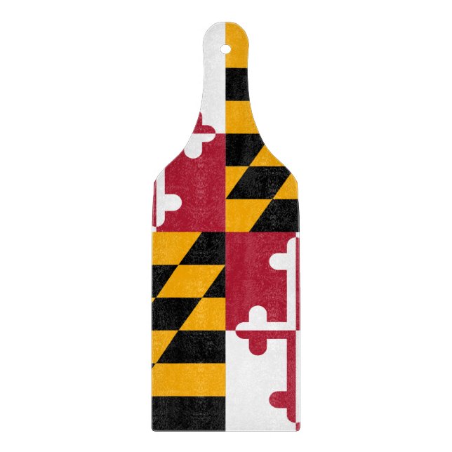Maryland State Flag Graphic Cutting Board (Front)